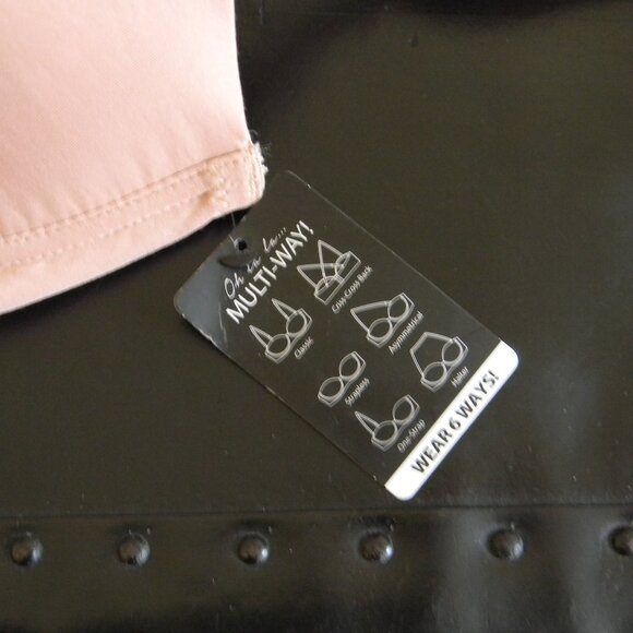 French Affair Convertible Bra Nude 40D Underwire Wear it 6 Ways! NEW! Strapless - Picture 3 of 6